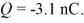 <strong>In the figure,all the charges are point charges and the charge in the middle is For what charge q<sub>1</sub> will charge q<sub>2</sub> be in static equilibrium? </strong> A) 12 nC B) 6.2 nC C) 3.1 nC D) 25 nC
