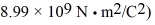 <strong>In the figure Q = 5.8 nC and all other quantities are accurate to 2 significant figures.What is the magnitude of the force on the charge Q? (k = 1/4πε<sub>0</sub> = </strong> A) 1.8 × 10<sup>-3</sup> N B) 1.0 × 10<sup>-3</sup> N C) 9.0 × 10<sup>-4</sup> N D) 1.2 × 10<sup>-3</sup> N