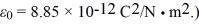 <strong>A parallel-plate capacitor consists of two parallel,square plates that have dimensions 1.0 cm by 1.0 cm.If the plates are separated by and the space between them is filled with teflon,what is the capacitance of this capacitor? (The dielectric constant for teflon is 2.1,and </strong> A) 1.9 pF B) 0.44 pF C) 2.1 pF D) 0.89 pF