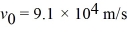 <strong>A uniform magnetic field of magnitude 0.80 T in the negative z-direction is present in a region of space,as shown in the figure.A uniform electric field is also present.An electron that is projected with an initial velocity in the positive x-direction passes through the region without deflection.What is the electric field vector in the region? </strong> A) -73 kV/m B) +73 kV/m C) +110 kV/m D) +110 kV/m E) -110 kV/m