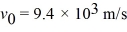 As shown in the figure,a small particle of charge q = -7.0 × C and mass has velocity as it enters a region of uniform magnetic field.The particle is observed to travel in the semicircular path shown,with radius .Calculate the magnitude and direction of the magnetic field in the region.