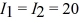 <strong>The figure shows two long,parallel current-carrying wires.The wires carry equal currents   A in the directions indicated and are located a distance d = 0.5 m apart.Calculate the magnitude and direction of the magnetic field at the point P that is located an equal distance d from each wire.    </strong> A) 8 µT downward B) 8 µT upward C) 4 µT downward D) 4 µT upward E) 4 µT to the right <div style=padding-top: 35px> 