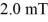 <strong>A solenoid of length 18 cm consists of closely spaced coils of wire wrapped tightly around a wooden core.The magnetic field strength is   inside the solenoid near its center when a certain current flows through the coils.If the coils of the solenoid are now pulled apart slightly,stretching it to   without appreciably changing the size of the coils,what does the magnetic field become near the center of the solenoid when the same current flows through the coils? (μ<sub>0</sub> = 4π × 10<sup>-7</sup> T • m/A)</strong> A) 1.7 mT B) 3.4 mT C) 0.85 mT D) 2.0 mT <div style=padding-top: 35px> 