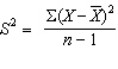 <strong>The formula below is the formula for the ______ . </strong> A) standard deviation B) standard error of the mean C) standard error of the proportion D) variance