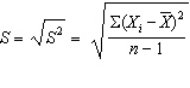 <strong>The following formula is the formula for calculating the ______ . </strong> A) standard error of the mean B) standard deviation C) standard normal distribution D) variance
