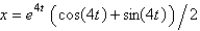 <strong>In the previous problem, the solution for the position, , is</strong> A) B) C) D) E)