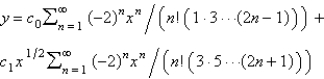<strong>Using power series methods, the solution of is</strong> A) B) C) D) E)