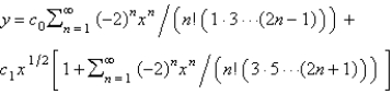 <strong>Using power series methods, the solution of is</strong> A) B) C) D) E)