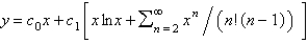 <strong>Using power series methods, the solution of is</strong> A) B) C) D) E)