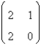 <strong>Consider the non-linear system . The linearized system about the one critical point, </strong> A) B) C) D) E)