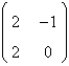 <strong>Consider the non-linear system . The linearized system about the one critical point, </strong> A) B) C) D) E)