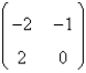 <strong>Consider the non-linear system . The linearized system about the one critical point, </strong> A) B) C) D) E)