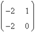 <strong>Consider the non-linear system . The linearized system about the one critical point, </strong> A) B) C) D) E)