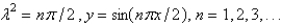 <strong>The solution of the eigenvalue problem is</strong> A) B) C) D) E)