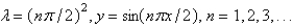 <strong>The solution of the eigenvalue problem is</strong> A) B) C) D) E)