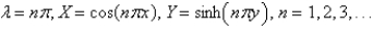 <strong>The solutions of the eigenvalue problem and the other problem from the previous problem are</strong> A) B) C) D) E)