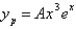 <strong>The correct form of the particular solution of is</strong> A) B) C) D) E) none of the above