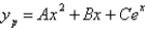 <strong>The correct form of the particular solution of is</strong> A) B) C) D) E)