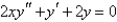 <strong>Using power series methods, the solution of is</strong> A) B) C) D) E)