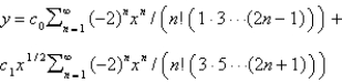 <strong>Using power series methods, the solution of is</strong> A) B) C) D) E)