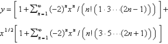 <strong>Using power series methods, the solution of is</strong> A) B) C) D) E)