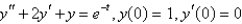 <strong>Using Laplace transform methods, the solution of is</strong> A) B) C) D) E)