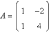 <strong>The eigenvalues of the matrix are</strong> A) B) C) 1, 2 D) 2, 3 E) 2, 2