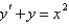 <strong>The differential equation is Select all that apply.</strong> A) linear B) separable C) exact D) non-linear E) Bernoulli