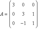 <strong>The eigenvalues of the matrix are</strong> A) B) C) D) E)