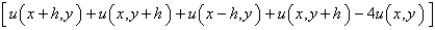 <strong>The five-point approximation of the Laplacian is</strong> A) B) C) D) E)