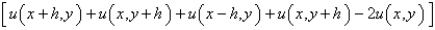 <strong>The five-point approximation of the Laplacian is</strong> A) B) C) D) E)