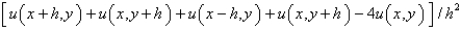 <strong>The five-point approximation of the Laplacian is</strong> A) B) C) D) E)