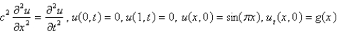 <strong>Consider the problem . Replace with a central difference approximation with and with a central difference approximation with The resulting equation is</strong> A) B) C) D) E)