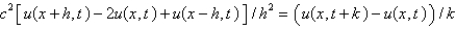 <strong>Consider the problem . Replace with a central difference approximation with and with a central difference approximation with The resulting equation is</strong> A) B) C) D) E)