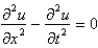 <strong>The wave equation is</strong> A) B) C) D) E)