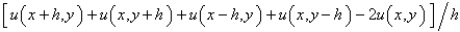 <strong>The five point approximation of the Laplacian is</strong> A) B) C) D) E)