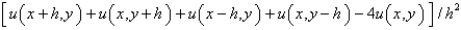 <strong>The five point approximation of the Laplacian is</strong> A) B) C) D) E)