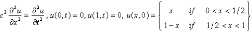 <strong>Consider the problem , . Replace with a central difference approximation with and with a central difference approximation with . The resulting equation is</strong> A) B) C) D) E)