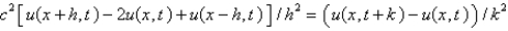 <strong>Consider the problem , . Replace with a central difference approximation with and with a central difference approximation with . The resulting equation is</strong> A) B) C) D) E)