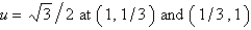 <strong>Consider the problem . A finite difference approximation of the solution is desired, using the approximation of the previous problem. Use a mesh size of The conditions satisfied by the mesh points on the boundary are Select all that apply.</strong> A) B) C) D) E)