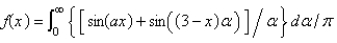 <strong>Let . The Fourier integral representation of f is</strong> A) B) C) D) E) none of the above
