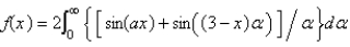 <strong>Let . The Fourier integral representation of f is</strong> A) B) C) D) E) none of the above