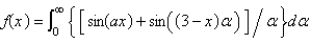<strong>Let . The Fourier integral representation of f is</strong> A) B) C) D) E) none of the above