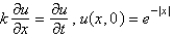 <strong>Consider the temperature, , in an infinite rod , with an initial temperature of . The mathematical model for this is</strong> A) B) C) D) E)