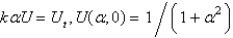 <strong>Apply a Fourier transform in in the previous problem. The resulting equation for is</strong> A) B) C) D) E)