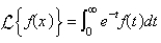 <strong>The Laplace transform of a function f is</strong> A) B) C) D) E)