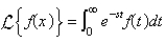 <strong>The Laplace transform of a function f is</strong> A) B) C) D) E)