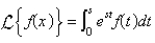 <strong>The Laplace transform of a function f is</strong> A) B) C) D) E)