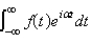 <strong>The complex form of the Fourier integral of a function f is</strong> A) B) C) D) E)