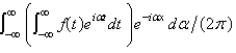<strong>The complex form of the Fourier integral of a function f is</strong> A) B) C) D) E)
